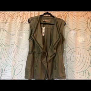 Max Jeans olive vest.